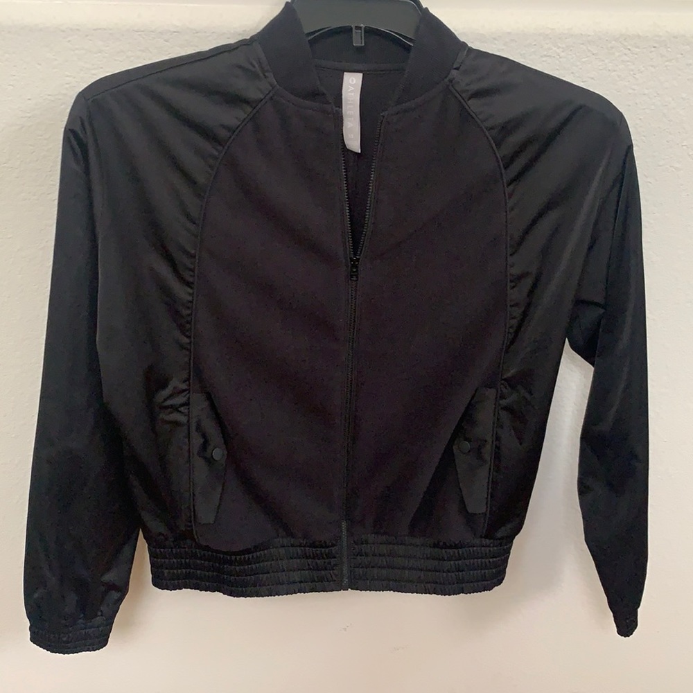 Athleta Zion Microfleece Full Zip Black Size XS